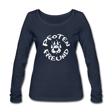 Katzen Langarmshirt - Hund Pfote Freund Herz Liebe Haustier Geschenk