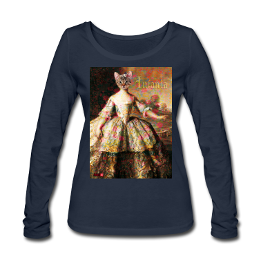 Katzen Langarmshirt - Katze Cat Infanta Prinzessin Princess