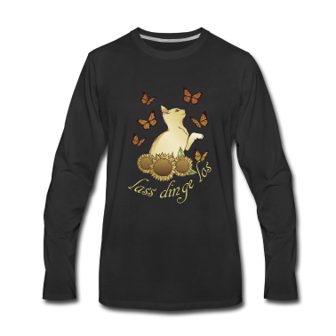 Katzen Langarmshirt - Sonnenblume Katze Inspiration für verliebte
