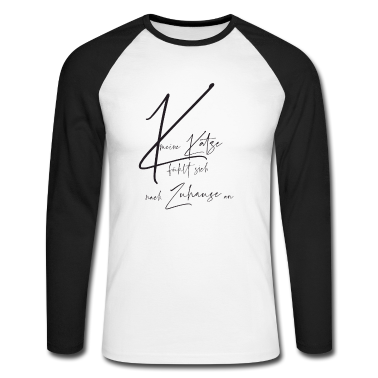 Katzen Langarmshirt - meine Katze fühlt sich nach Zuhause an