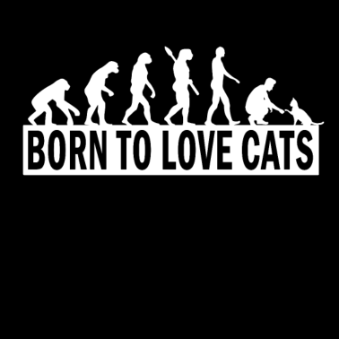 Motiv Katze Evolution Katzenliebhaber Geschenk