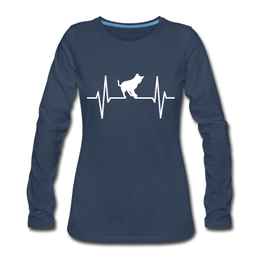 Katzen Langarmshirt - Herzschlag Katze
