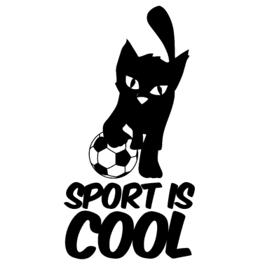 Motiv Katze Fussball