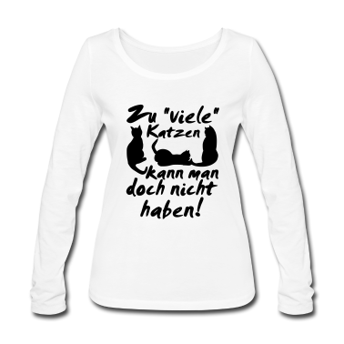 Katzen Langarmshirt - Katzen Spruch Katze Tier Haustier Geschenk lustig