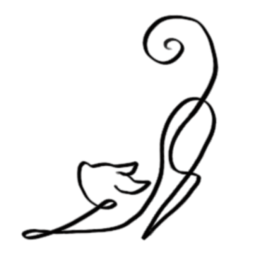 Motiv Illustration cat – schwarze katze gemalt