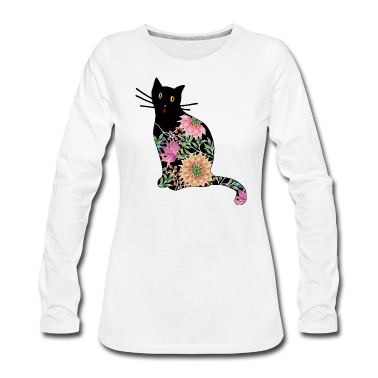 Katzen Langarmshirt - Katze