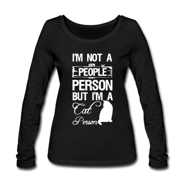 Katzen Langarmshirt - Cat Person Katze Tier Haustier Geschenk Spruch