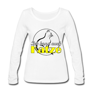 Katzen Langarmshirt - Katze Tier Haustier Spruch Tierfreund
