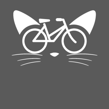 Motiv Fahrrad Katzengesicht