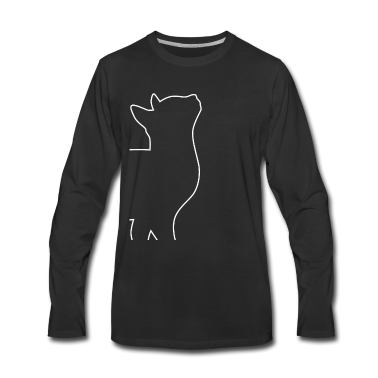 Katzen Langarmshirt - Süße Katze Katzenmotiv Katzen Cat Lover Geschenk