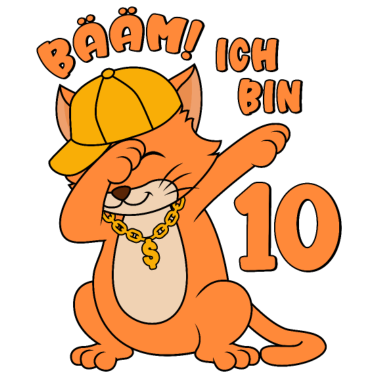 Motiv Bääm! Ich bin 10 10 Jahre 10. Geburtstag