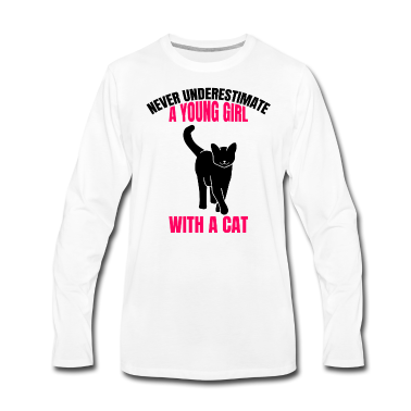 Katzen Langarmshirt - Katze Mama Kätzchen Mädchen Kater Mutter Katzen