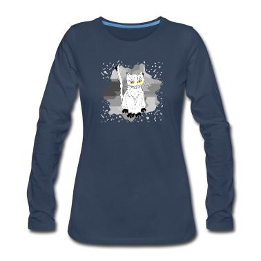 Katzen Langarmshirt - Katze