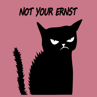 Motiv Not your Ernst Mürrisch Fun Katze Hasst Menschen