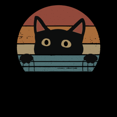 Motiv Katze lustiger Katzen Vintage design Geschenkidee
