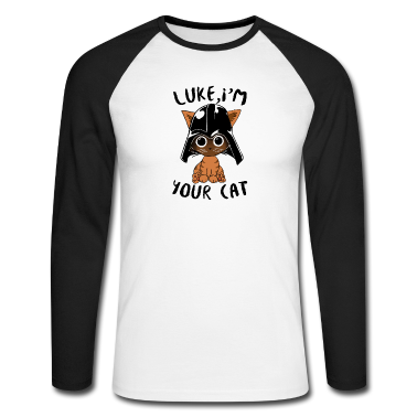 Katzen Langarmshirt - Luke, ich bin deine Katze.