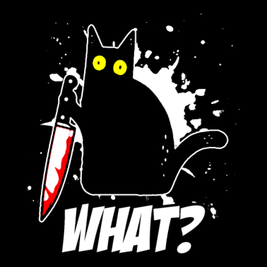 Motiv Halloween Scary Katzen Design Geschenk Funshirt