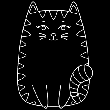 Motiv Niedliche dicke Katze