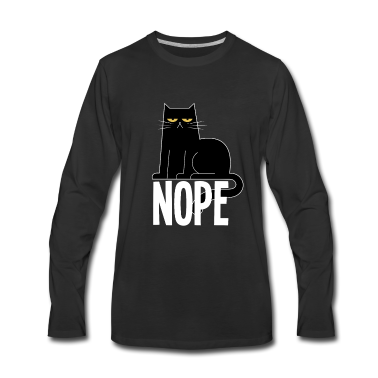 Katzen Langarmshirt - Lustige Nope Katze Maine Coon Perser Geschenk