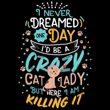 Motiv Katzen-Katzenliebhaber-verrückte Katzen-Dame Cat Life