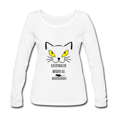 Katzen Langarmshirt - Geschenk Katzenliebhaberin liebe Katzen catlady
