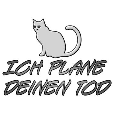 Motiv Katze böse Killerkatze Kralle Tod Funny Haustier