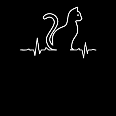 Motiv Katzen Heartbeat I Katzenliebe Love Cat Katze