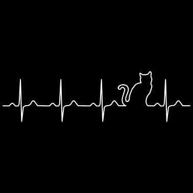 Motiv Cat Heartbeat - Katzen Herzschlag