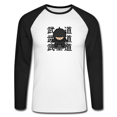 Katzen Langarmshirt - Kawaii Ninja