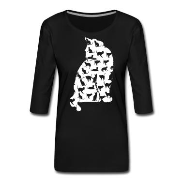 Katzen Langarmshirt - Katze Katze Katze Katze Katze Katze Katze Mieze