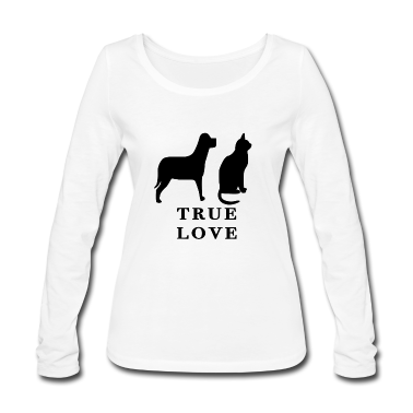 Katzen Langarmshirt - Hund und Katze