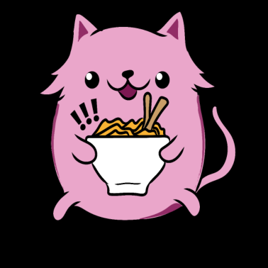 Motiv Ramen Katze Geschenkidee T-Shirt
