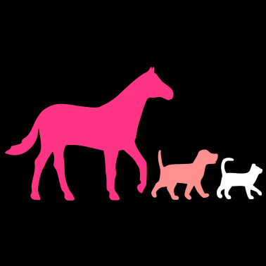 Motiv Vektor Pferd Hund und Katz