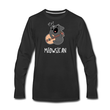 Katzen Langarmshirt - Meowsician