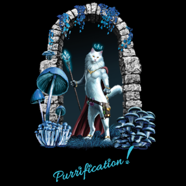 Motiv Katzen Magier König