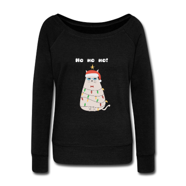 Katzen Langarmshirt - Weihnachten Grumpy Katze