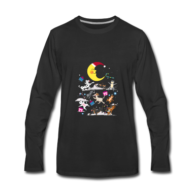 Katzen Langarmshirt - Weihnachten Katzen Hunde Weihnachtsgeschenke