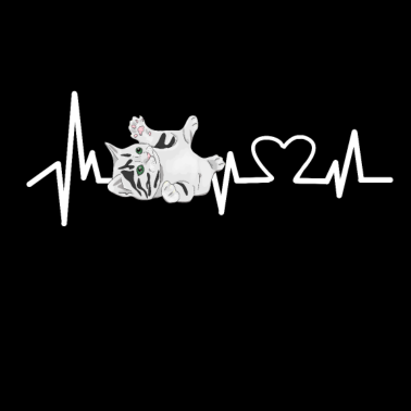 Motiv Katze Herzsschlag