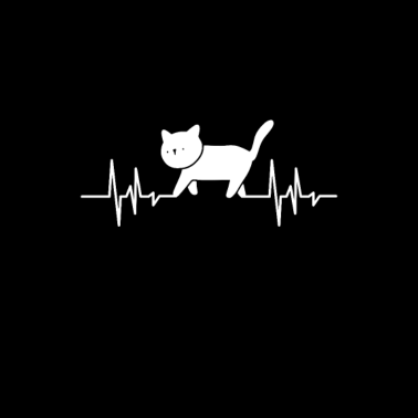 Motiv Katzen Herzfrequenz Mieze Niedliches Geschenk