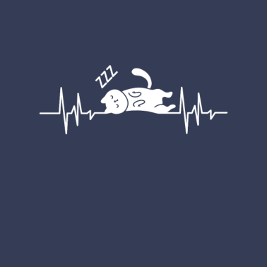 Motiv Mein Herz schlägt für Katzen Haustier Geschenk