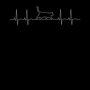 Motiv heartbeat Herzschlag Katze