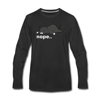 Katzen Langarmshirt - Katze Faul Gaming Gamer