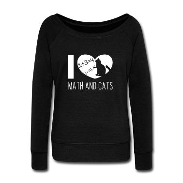 Katzen Langarmshirt - Mathe und Katzen