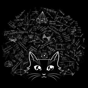 Motiv Mathe Katze