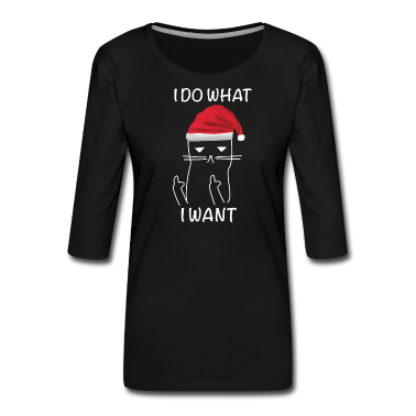 Katzen Langarmshirt - Ich tue, was ich will Weihnachts katze Geschenk