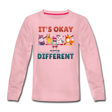 Katzen Langarmshirt - Lama Einhorn Santa Katze beim Dabben und Flossen