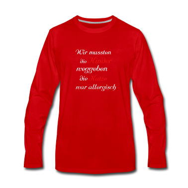 Katzen Langarmshirt - Wir mussten die Kinder weggeben