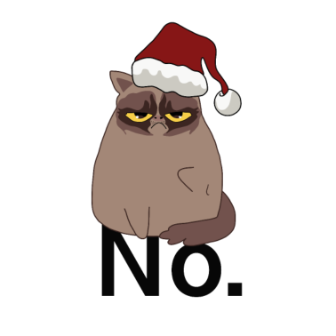 Motiv Grinch grumpy cat Xmas Katze Weihnachten Ugly