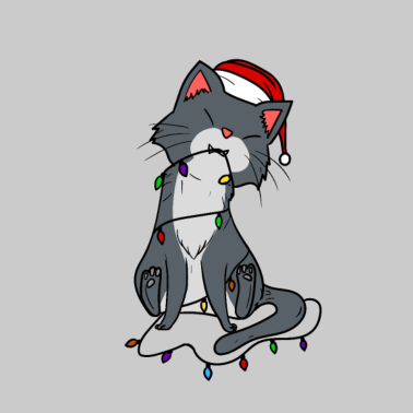 Motiv Weihnachten Katze Perser Maine Coon Geschenk