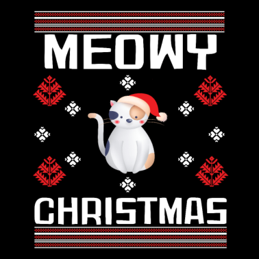 Motiv Meowy christmas Katze und Katzen Weihnachten